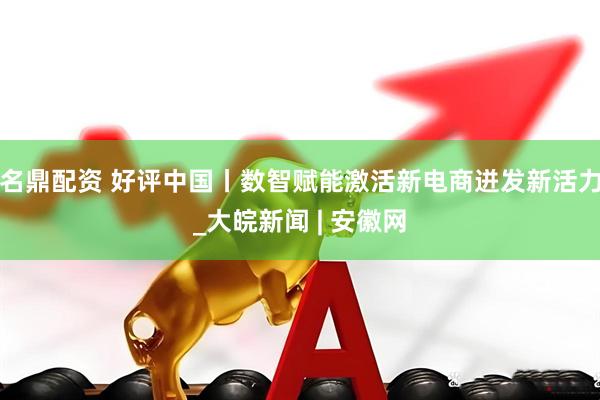 名鼎配资 好评中国丨数智赋能激活新电商迸发新活力_大皖新闻 | 安徽网