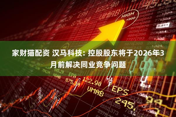 家财猫配资 汉马科技: 控股股东将于2026年3月前解决同业竞争问题