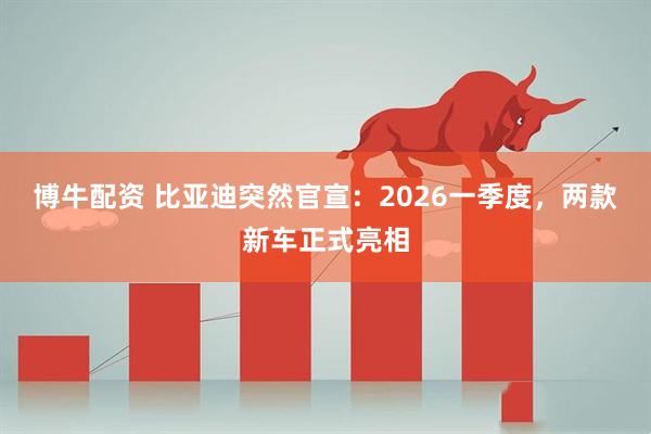 博牛配资 比亚迪突然官宣：2026一季度，两款新车正式亮相